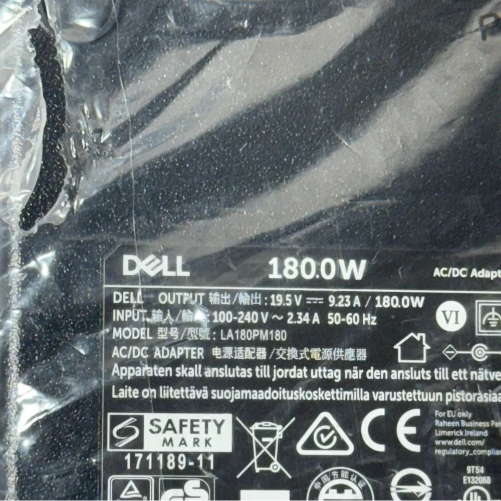 Dell 180w Laptop Charger 7.4mm / 5.0mm Tip NEW